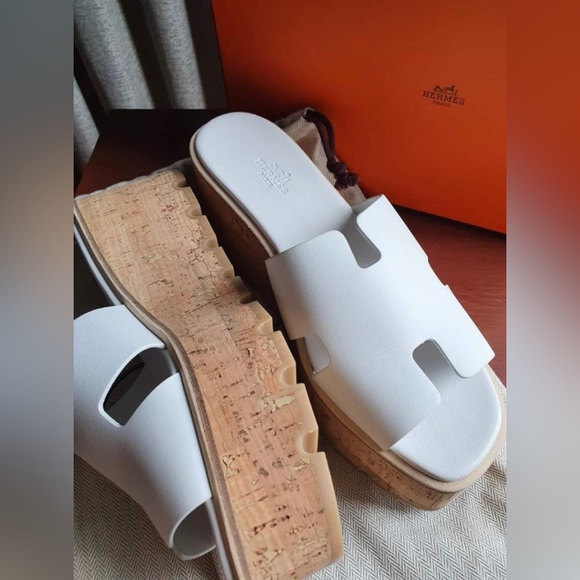 Hermes Eze Sandal white 38 - Picture 7 of 7